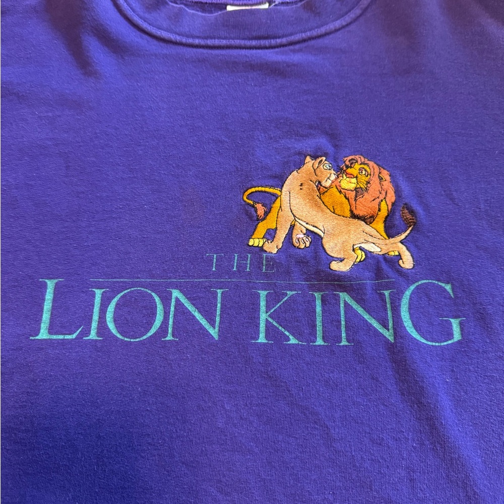 Disney The Lion King Purple Graphic Sweatshirt